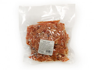 Мясо (АЛЬЯНС) вяленое курица с апельсином (500гр): Курица вяленая (строганина)