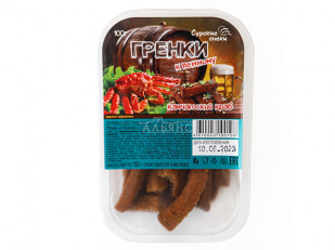 Гренки черные со вкусом бекона: Сурские гренки Камчатский краб (100 гр)