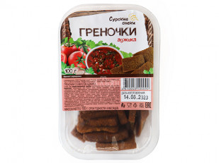 Мясные снеки: Сурские гренки с Аджикой (100 гр)
