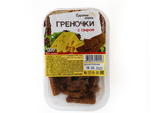 Сурские гренки со вкусом Сыра (100 гр) в Октябрьском