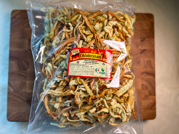 Нитка ЖАРЕНАЯ "Васаби" Oktobersnack 1 кг (сырный продукт) в Октябрьском