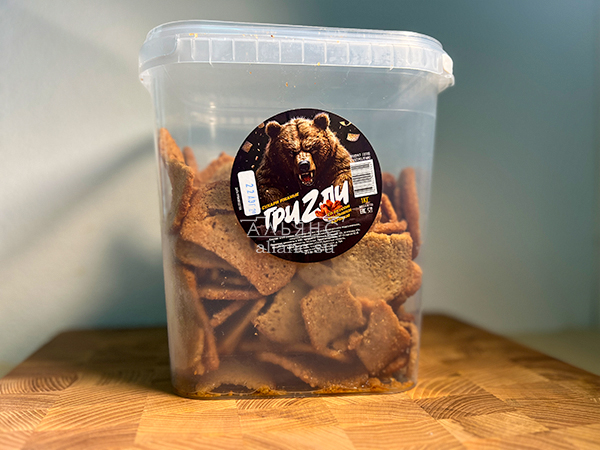 Ведро Ржаные гренки со вкусом Крылышки Барбекю (1 кг) в Октябрьском